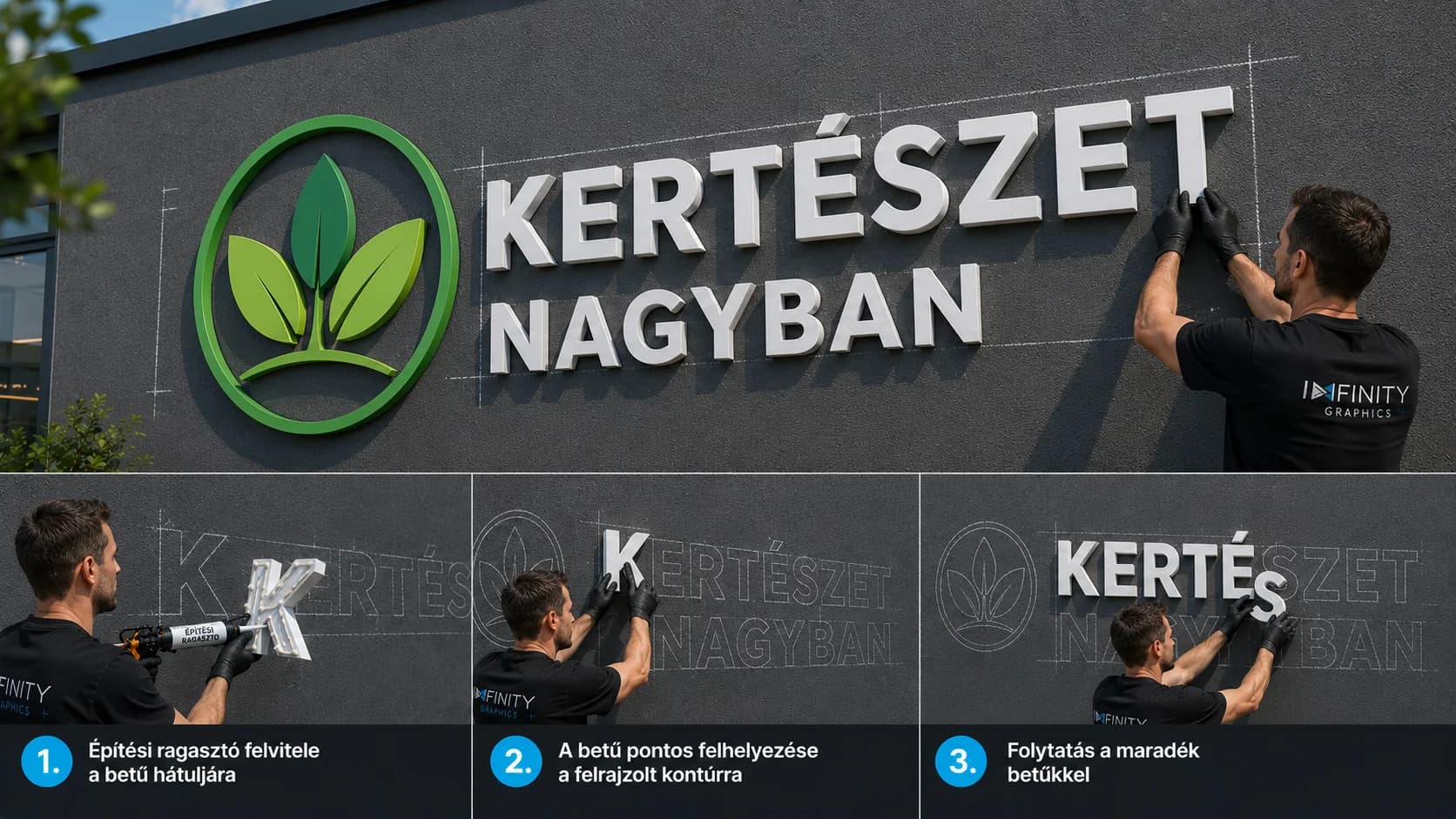 Habbetű telepítése a homlokzaton — ragasztás és pontos felhelyezés lépésről lépésre