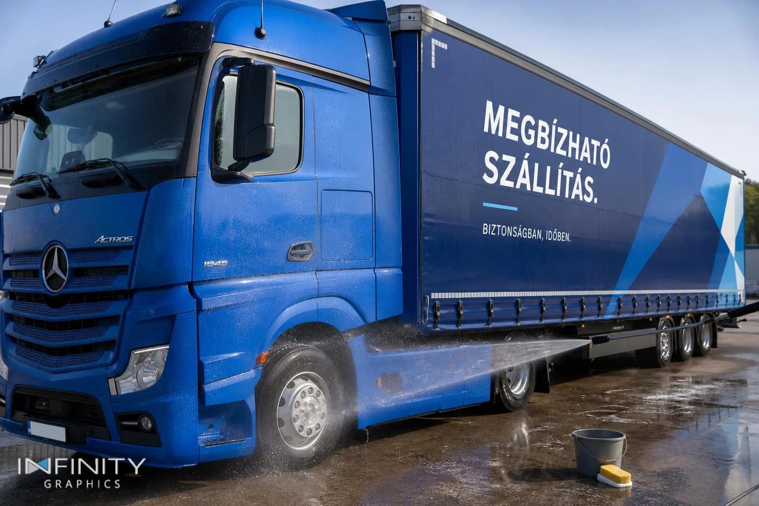 Hogyan ápoljuk a fóliázott teherautót? - Infinity Reklám