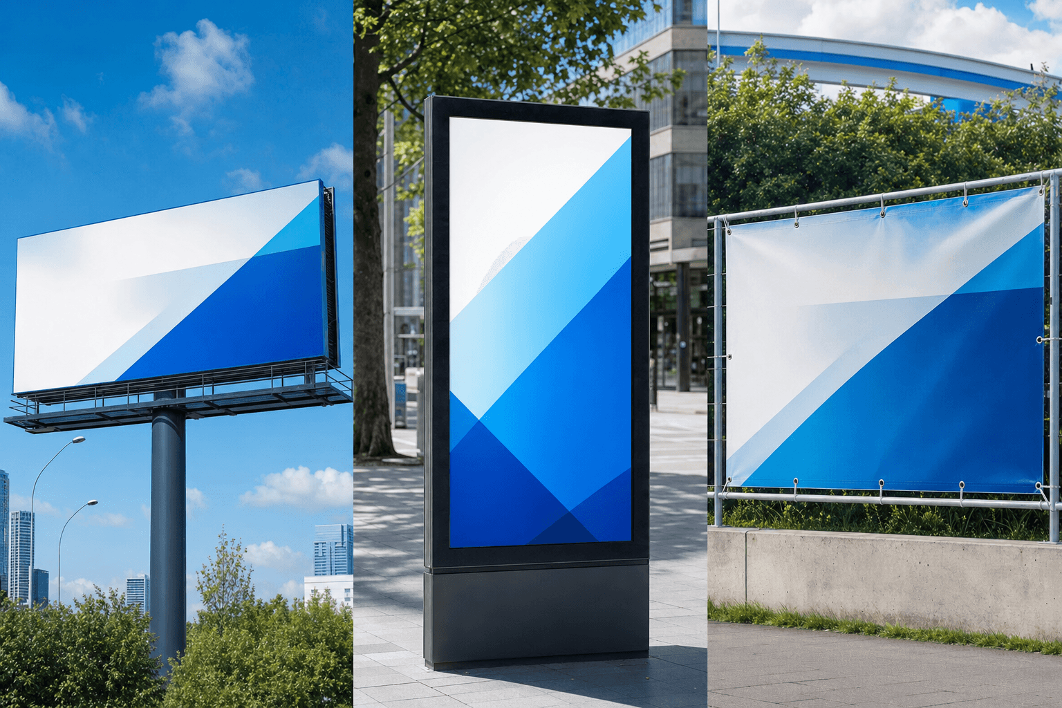 Oriasplakat vs citylight vs banner - kulteri hirdetes - Infinity Graphics