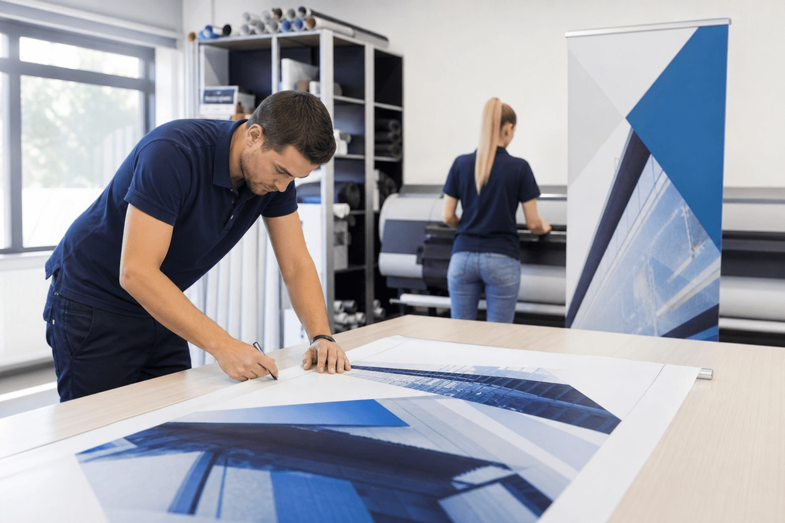 A Roll-up Banner Tervezése és Kivitelezése - Infinity Graphics