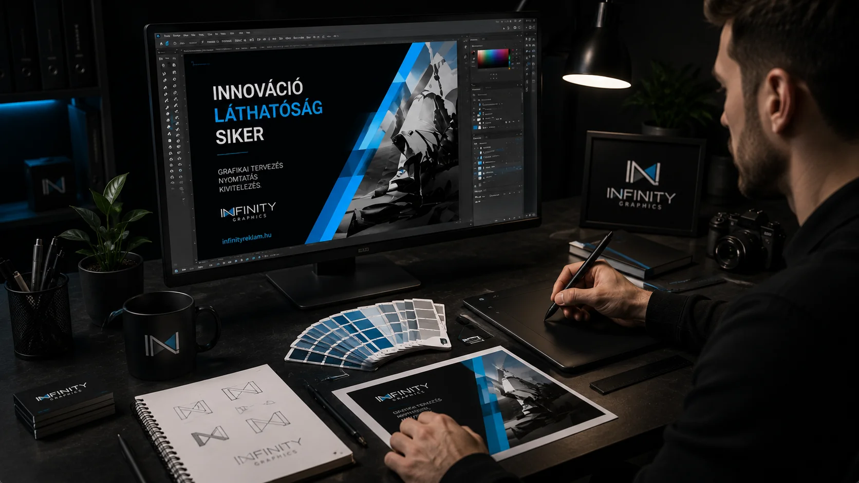 Nyomdakész grafikai proof és színminták — CMYK előkészítés