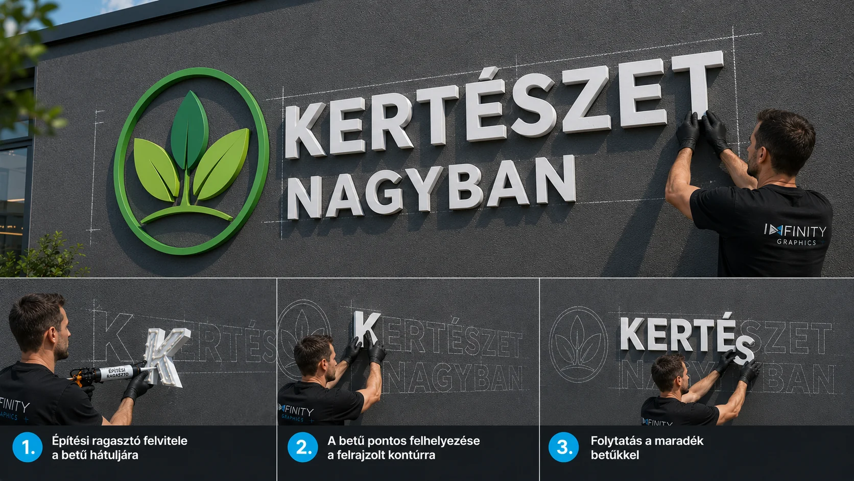 Habbetű telepítése a homlokzaton — ragasztás és pontos felhelyezés lépésről lépésre