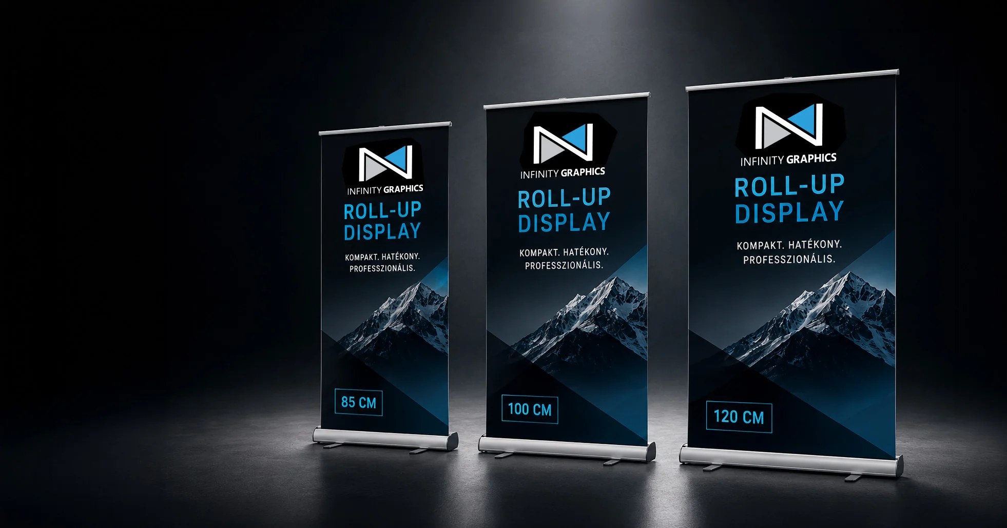 Roll-up banner — AI látványterv példa